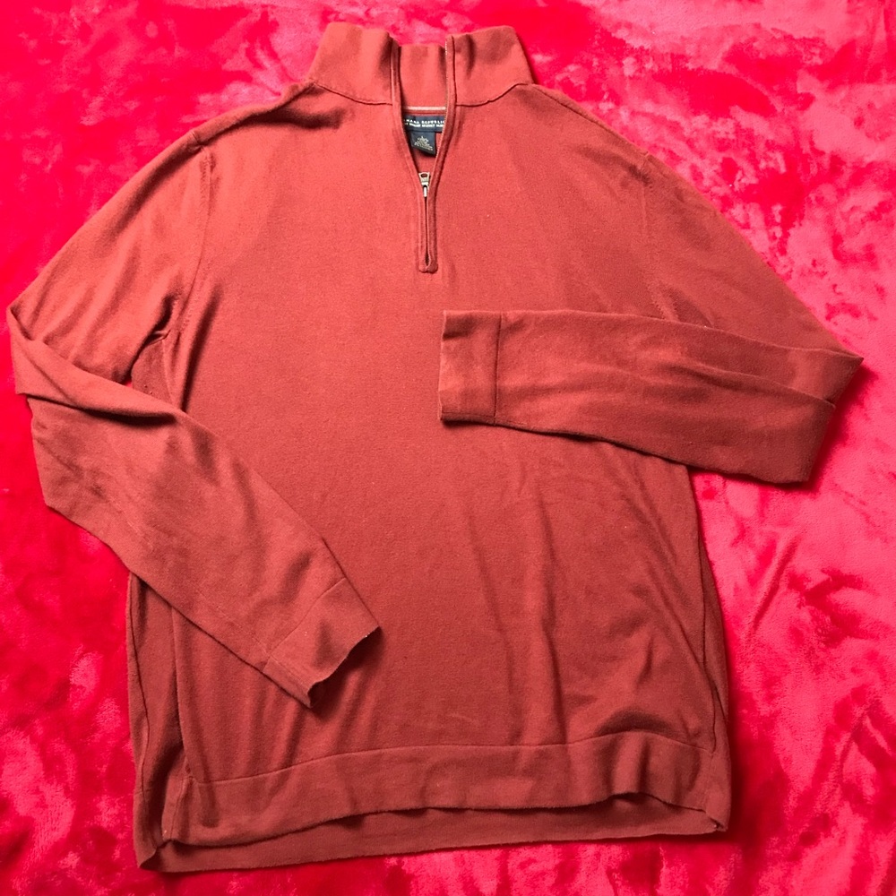 Banana Republic Brown 1/4 zip pullover sweater